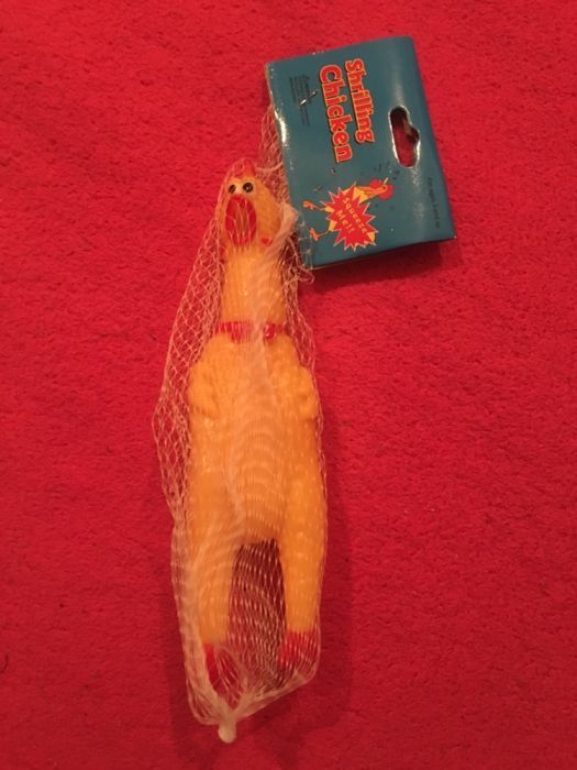 Резиновая игрушка,орущая курица,цыпа с пищалкой(16-40см), Crazy курка