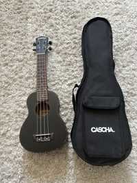 Czarne ukulele Cascha