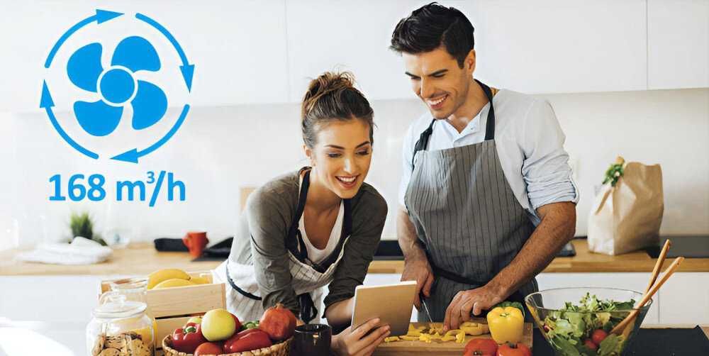 Okap kuchenny CANDY CBG52SX podszafkowy 168 m³/h  NOWY, LED, gwarancja