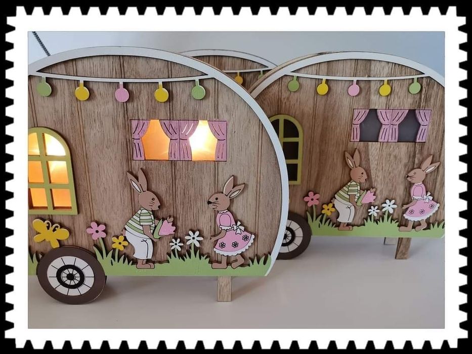 Páscoa Decoração com luz LED