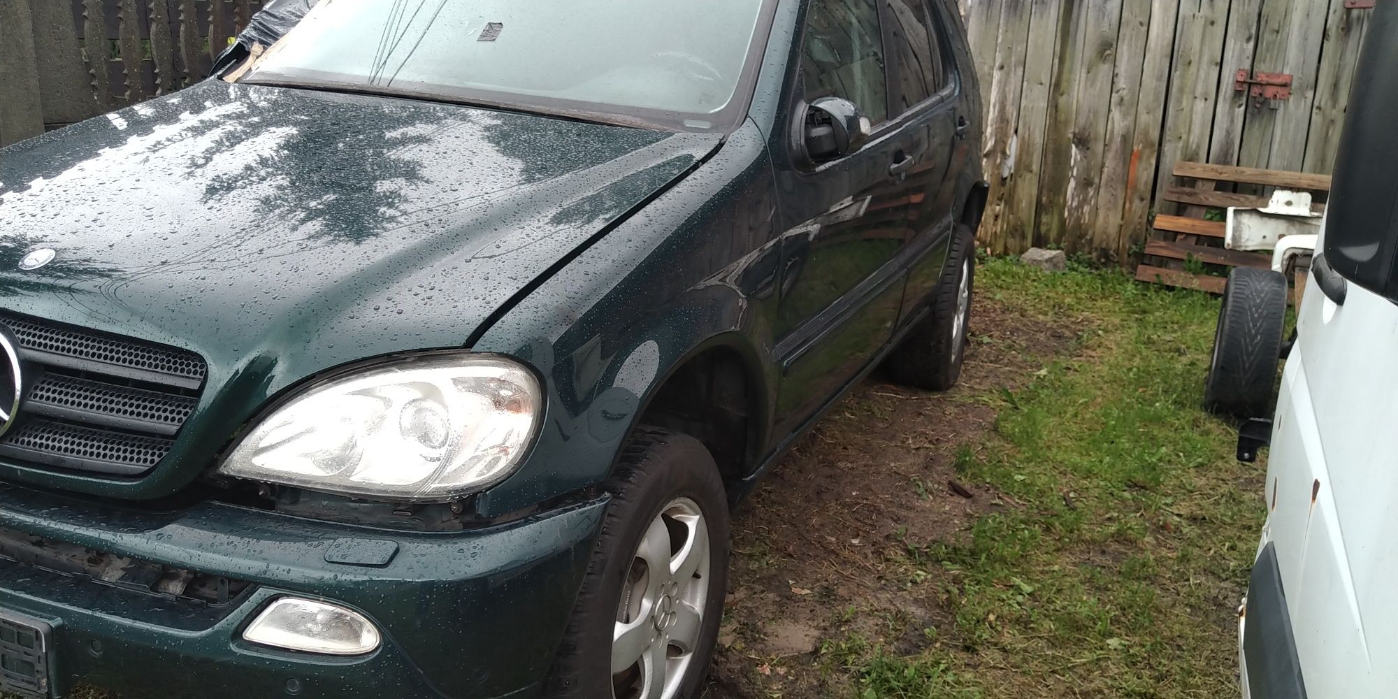 mercedes ml 163 maska skrzynia reduktor drzwi koła fotele