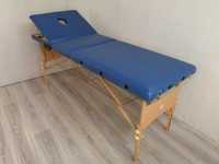 Stół składany do masażu drewno stylizacji rzęs faktura