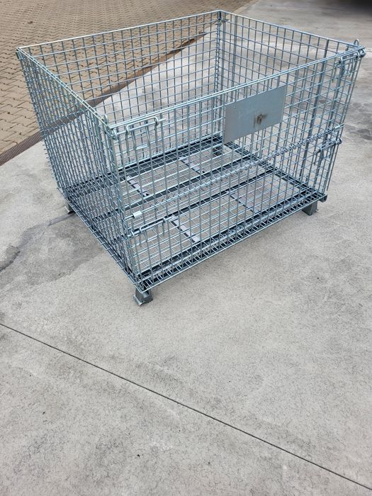 Kosze siatkowe pojemniki składane ocynk 1200x1000x890 Nośność 1500kg