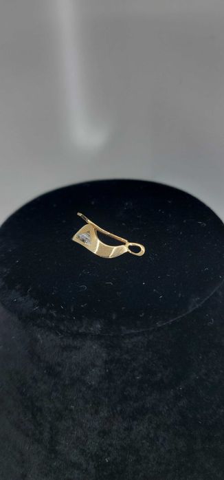 Wyrób Jubilerski Zawieszka z Jasnym Kamieniem Próba 585 Waga 2.52g