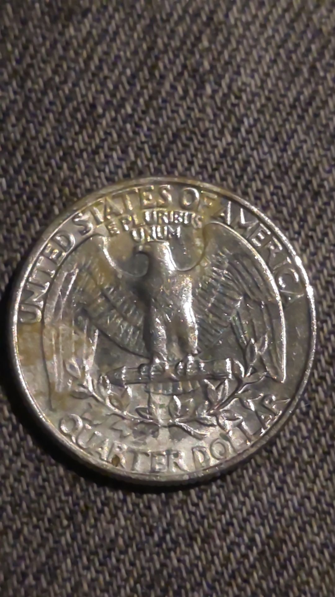 Moeda 1/4 dólar com erros