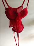 Gorset czerwony + stringi S