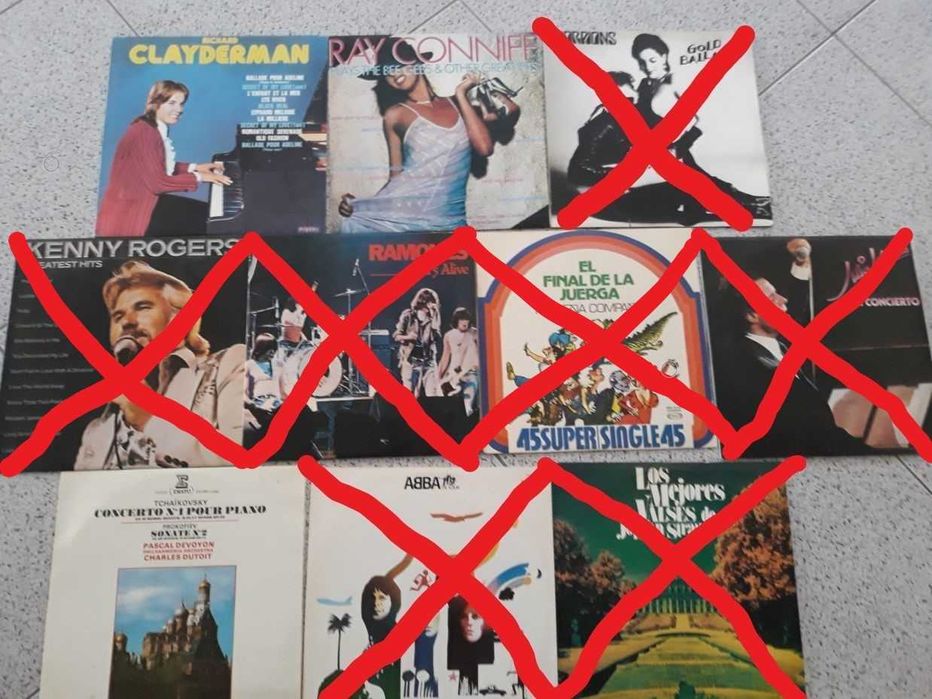 Diversos LP's e Singles Vinil antigos