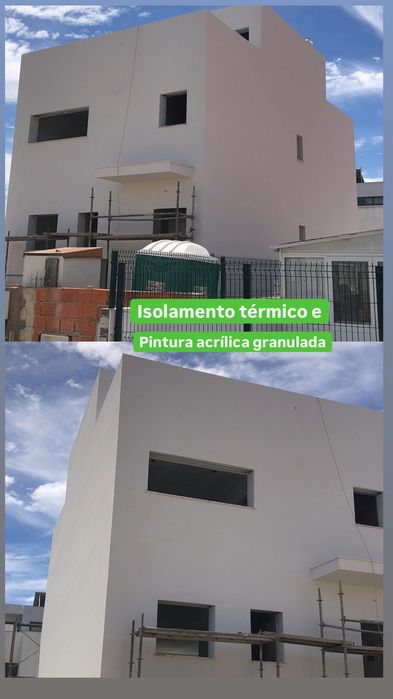 Isolamento térmico (Capoto),pinturas em geral com qualidade.