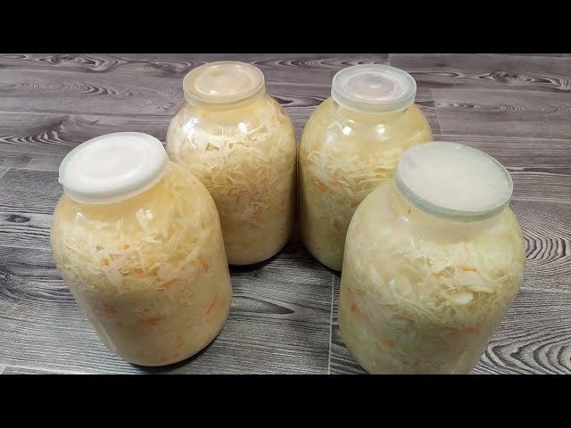 Капуста квашена, домашня