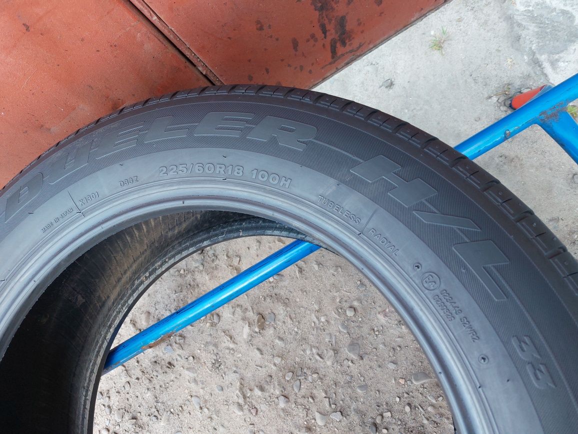 225/60/18 R18 Bridgestone Dueler H/L 33 2шт ціна за 1шт літо шини