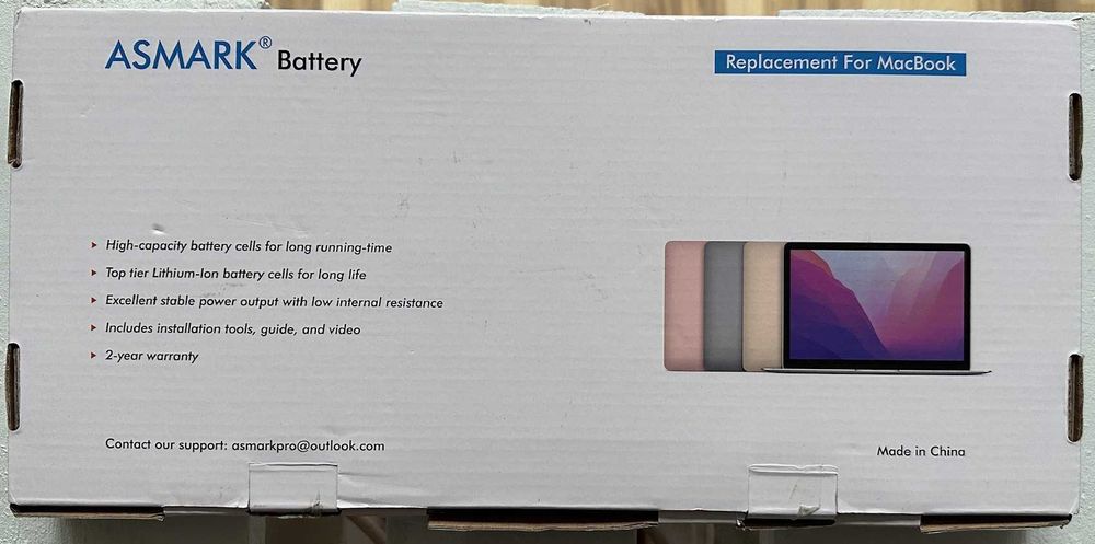 ASMARK Bateria do MacBooka Pro 15 cali A1990, 2018 - 2019 laptop Apple