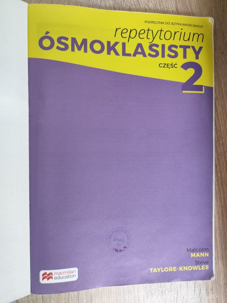 Podręcznik do języka angielskiego repetytorium ósmoklasisty część 2