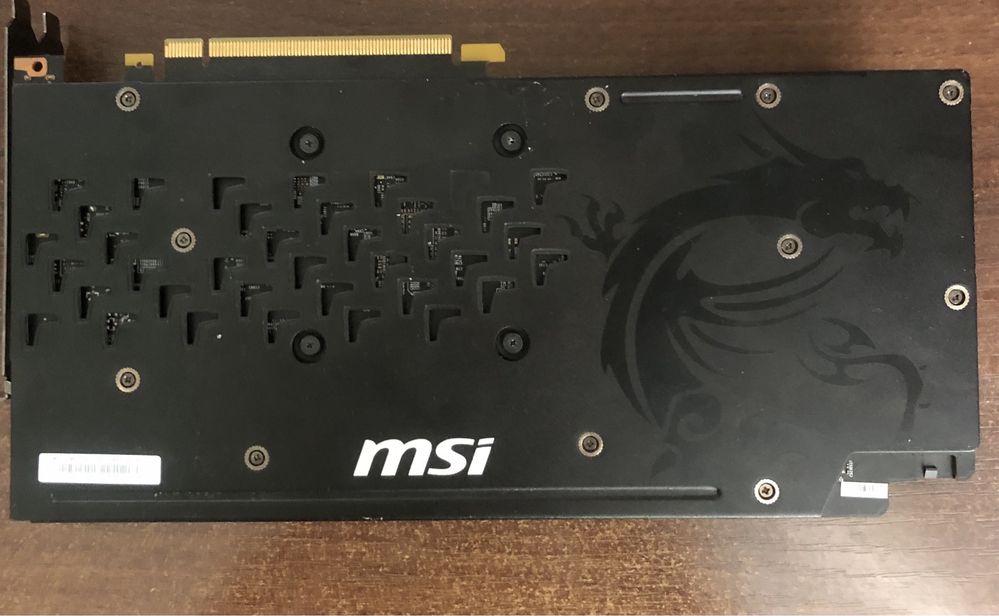 Видеокарта  MSI GTX 1060 3gb