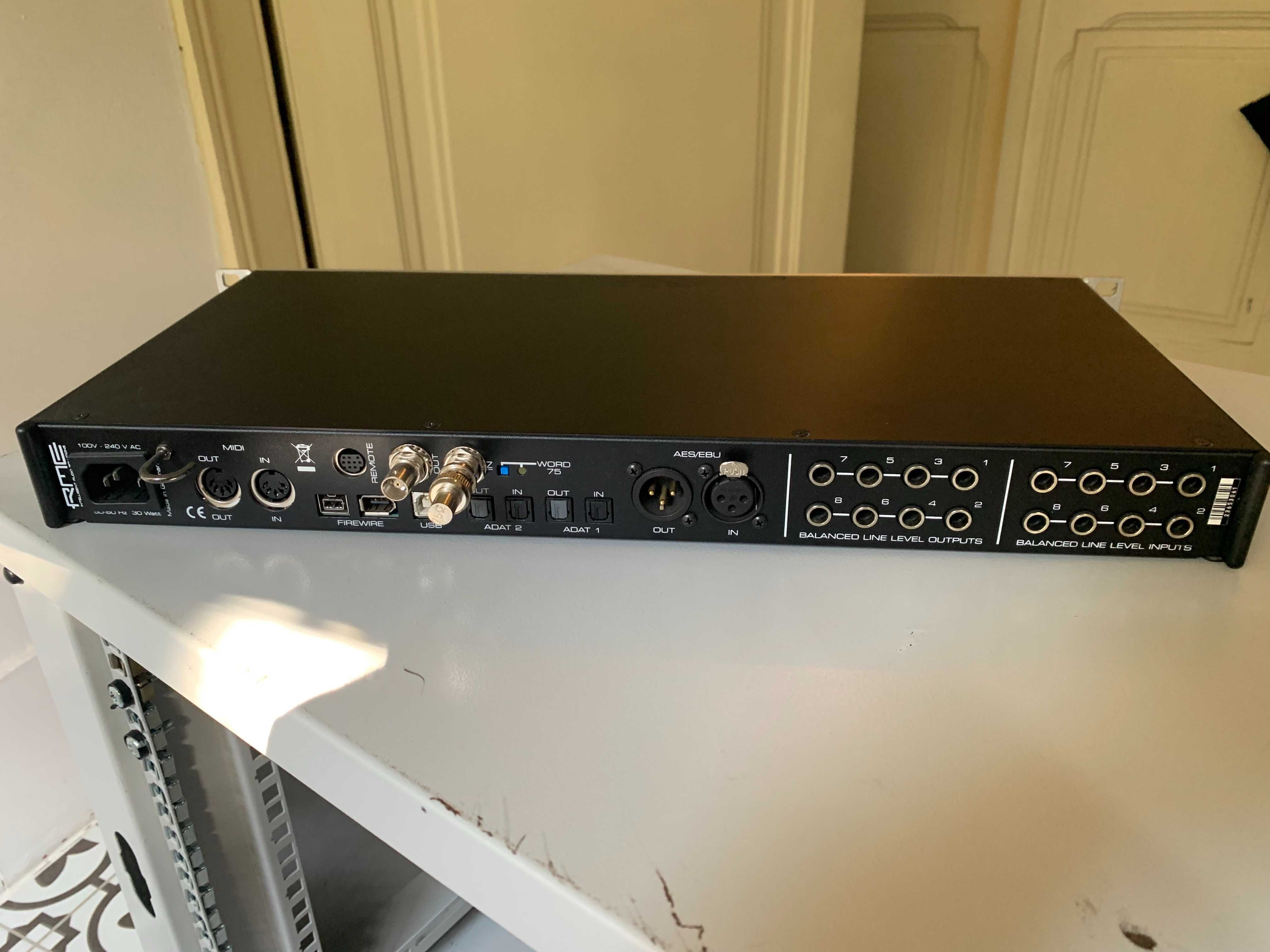 RME Fireface 802 Interface Audio USB/Firewire 19" rack (60 ch/canais)
