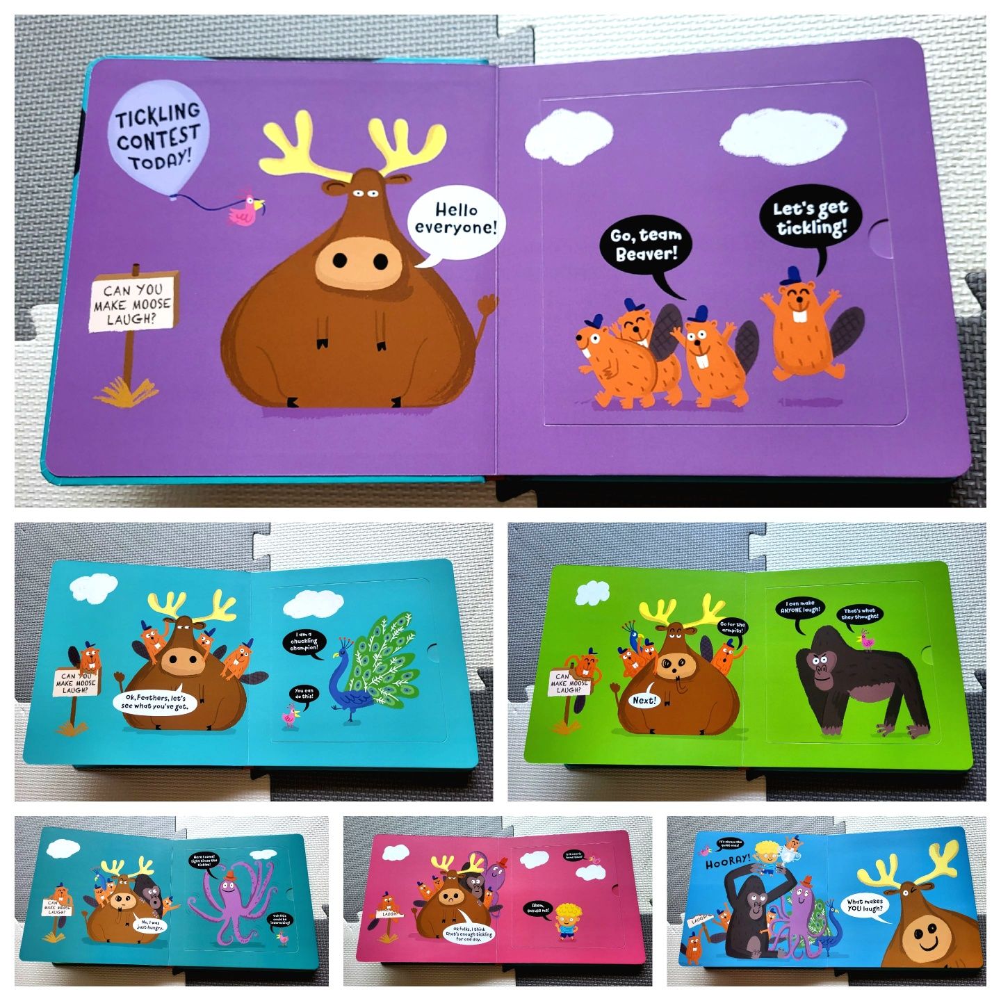 Tickle! by Amelia Hepworth książka dźwiękowa po angielsku sound book