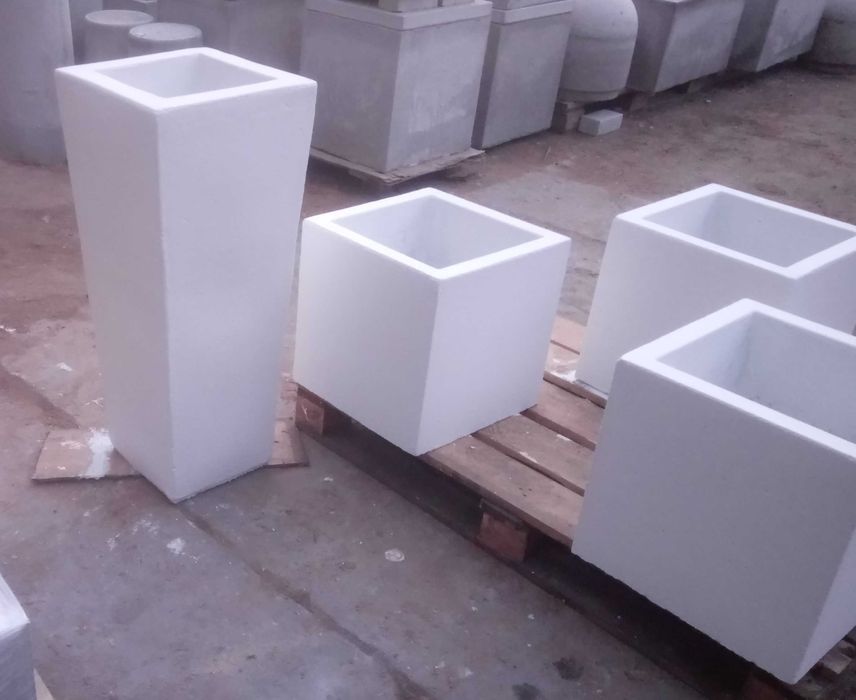 Donica betonowa ogrodowa doniczka, donice betonowe ogrodowe 40x40x40