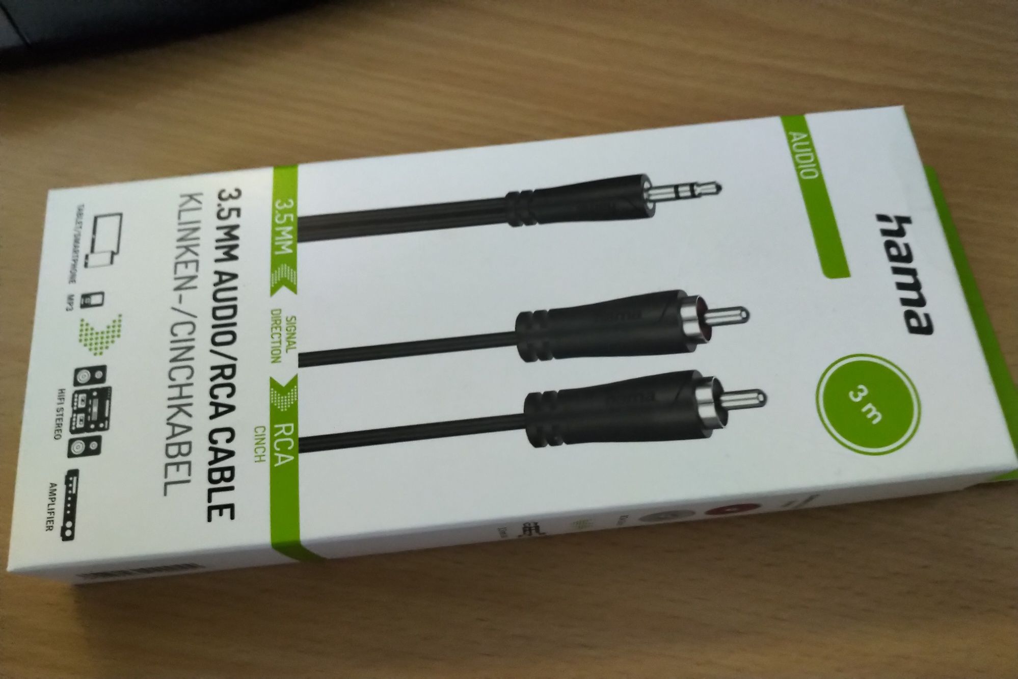 Haha kabel Jack 3,5 - 2 8 ciach 3m i 5 m nowe kable audio