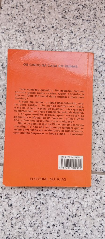 Livro Os cincobna casa em ruínas