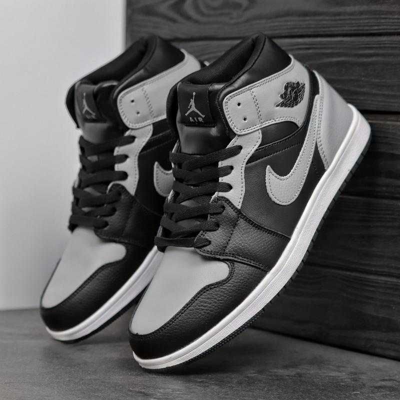 Кросівки зимові Nike Jordan 1 retro хутро Джордани чоловічі на зиму
