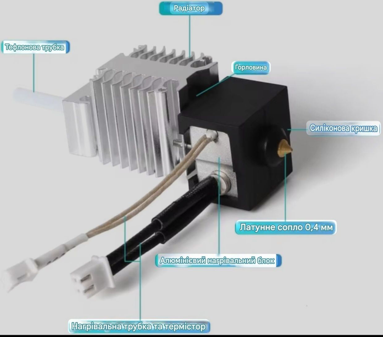 Друкуюча головка 3d принтера в зборі з радіатором для Ender3 V3 SE