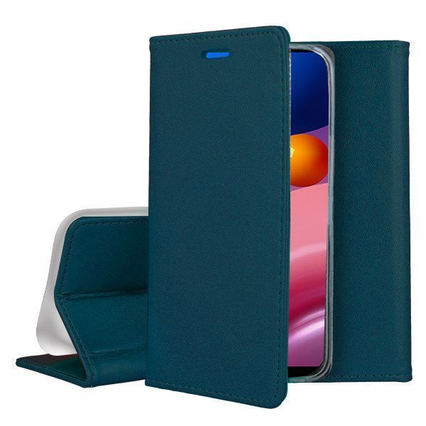Etui Z Klapką Magnetic Samsung A13 5G / A04S Ciemnozielone