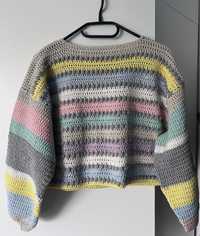Sweter z bąblami M oversize