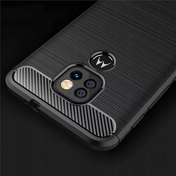 Szkło + Carbon Case do Motorola G9 Play / E7 Plus