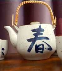 Conjunto Japonês Vintage Chá Sake Loiça ceramica coleção