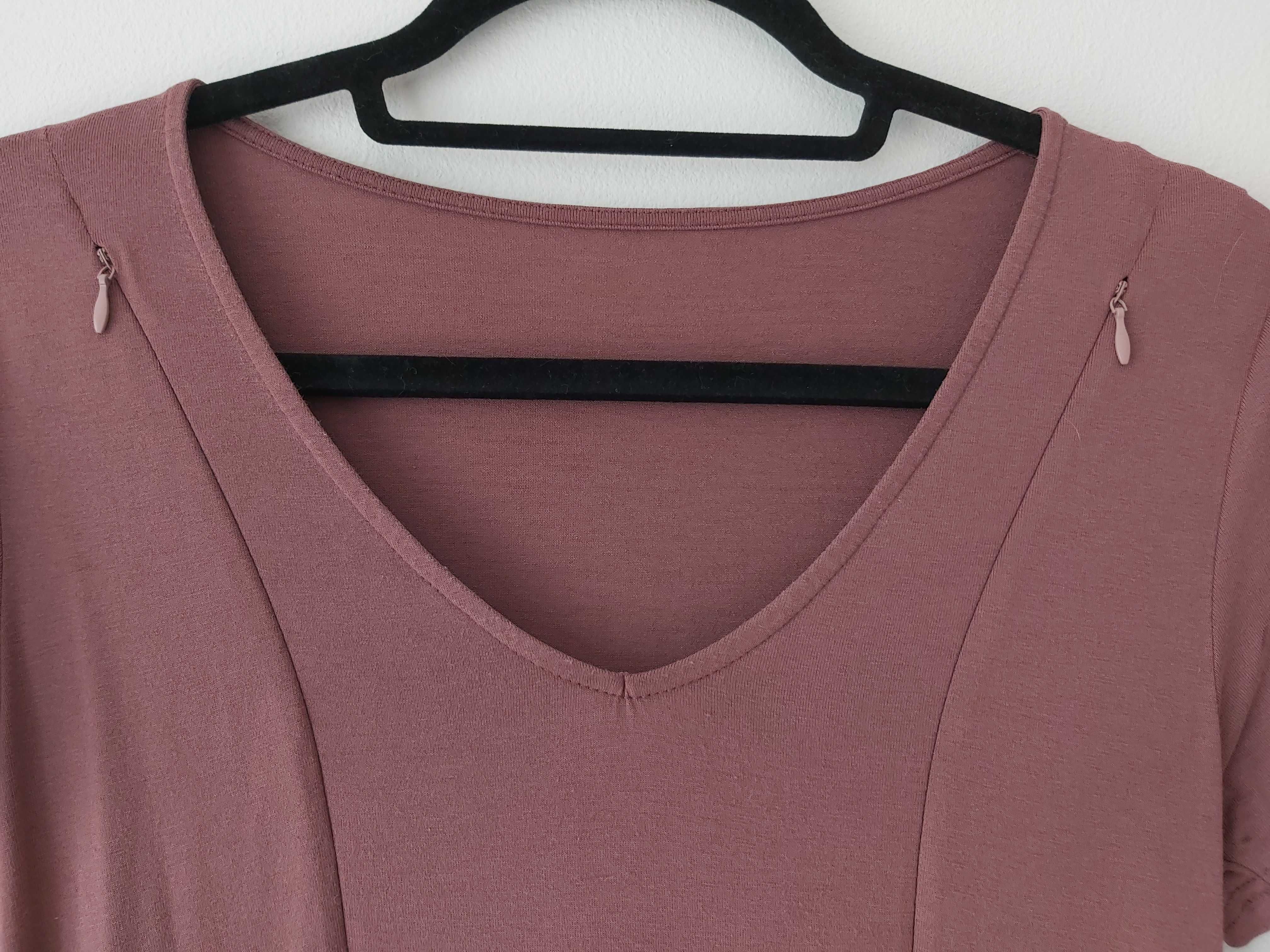 Sukienka ciążowa i do karmienia Mommy Chic rose brown