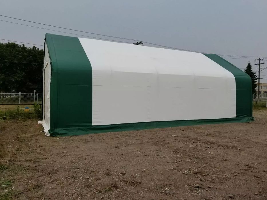 Hala namiotowa 6,1x9,76m podwójna KRATOWNICA | solidna plandeka PVC!