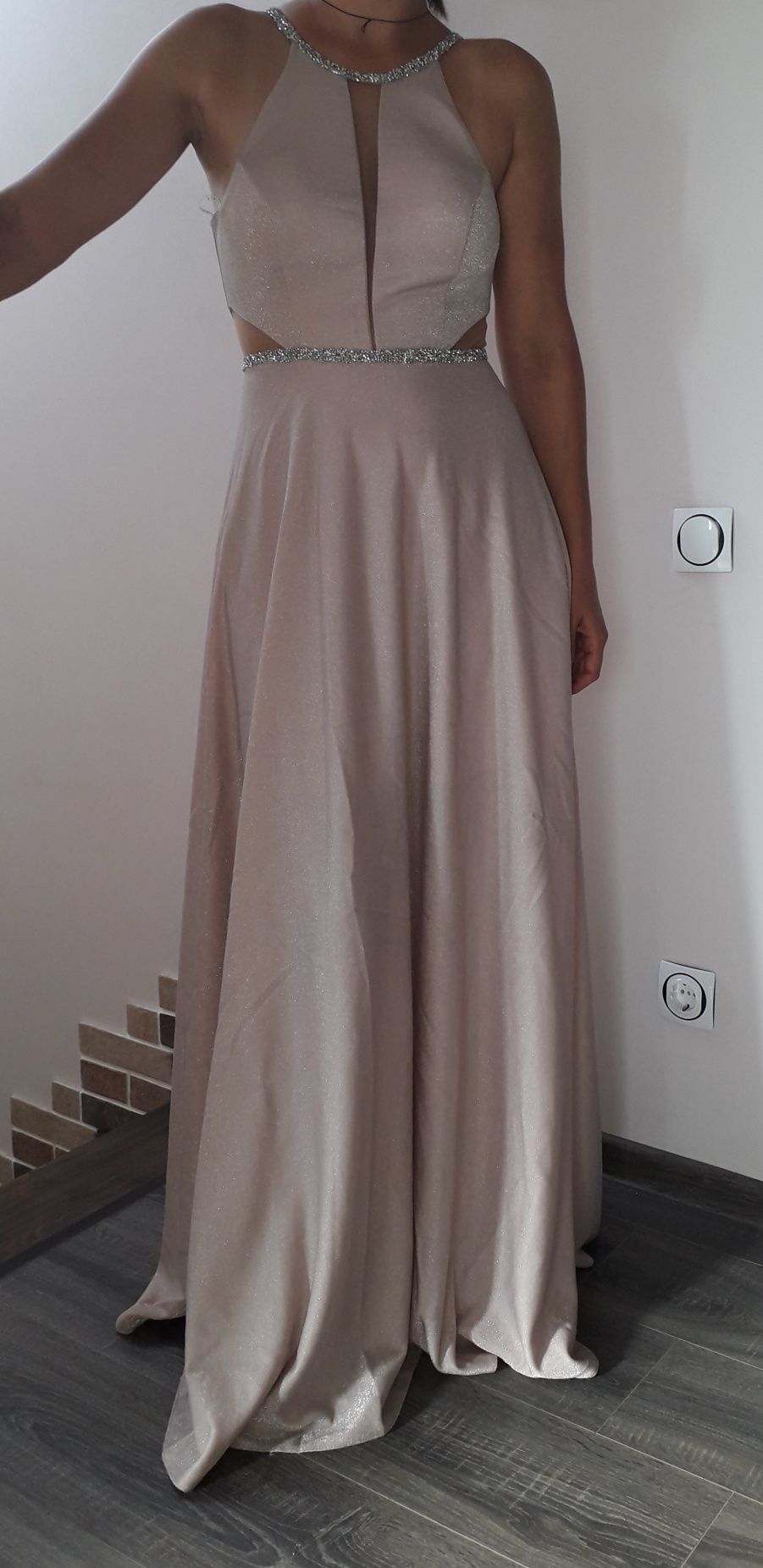 Шикарна  сукня максі люрекс вечернее  платье в пол на выпускной