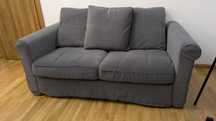 Sofa Grönlid, 2 osobowa, nierozkladana, pokrycie ciemno-szare