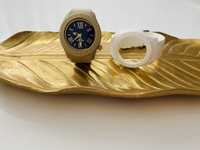 Relógio watx and co azul e dourado