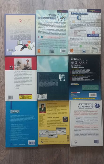 Lote de livros de tecnologia