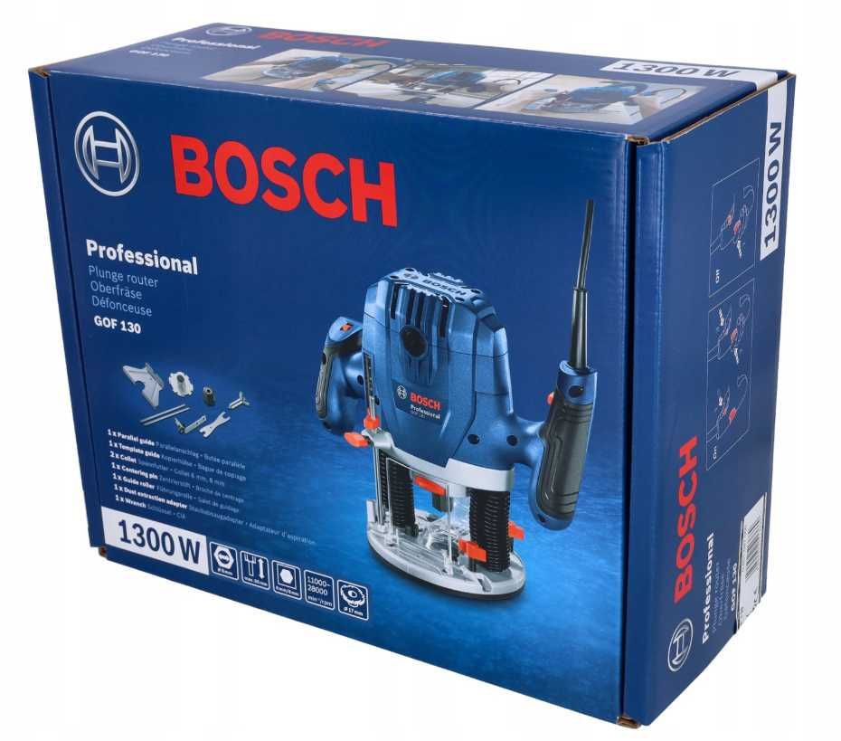 Nowa FREZARKA Górnowrzecionowa 1300W Bosch Wycinarka Zestaw XXL (-20%)