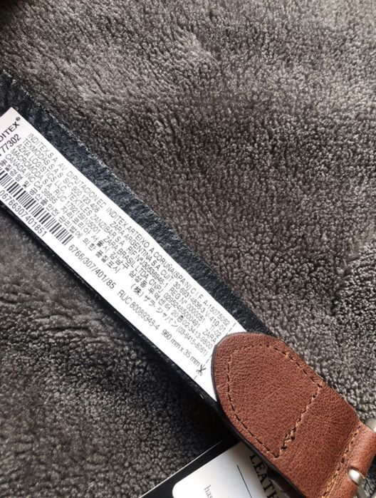 Nowy skórzany Pasek Zara