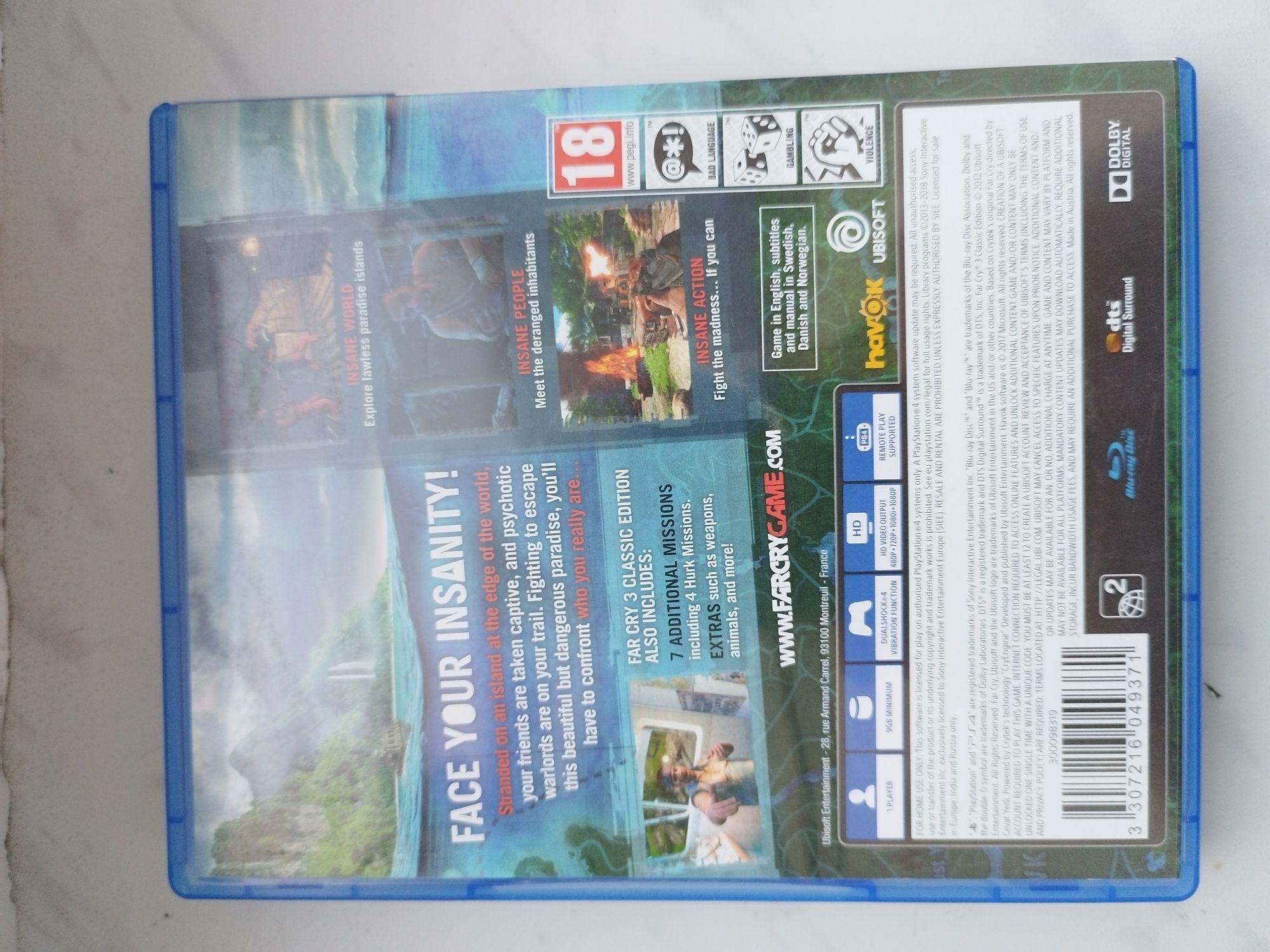 FAR CRY 3 .Gra na konsolę SONY PlayStation 4 / Slim / Pro.