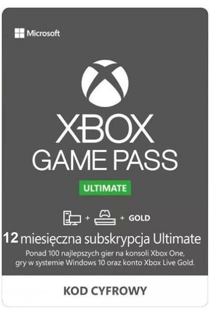 Xbox game pass ultimate KOD KLUCZ 12 mies BEZ VPN