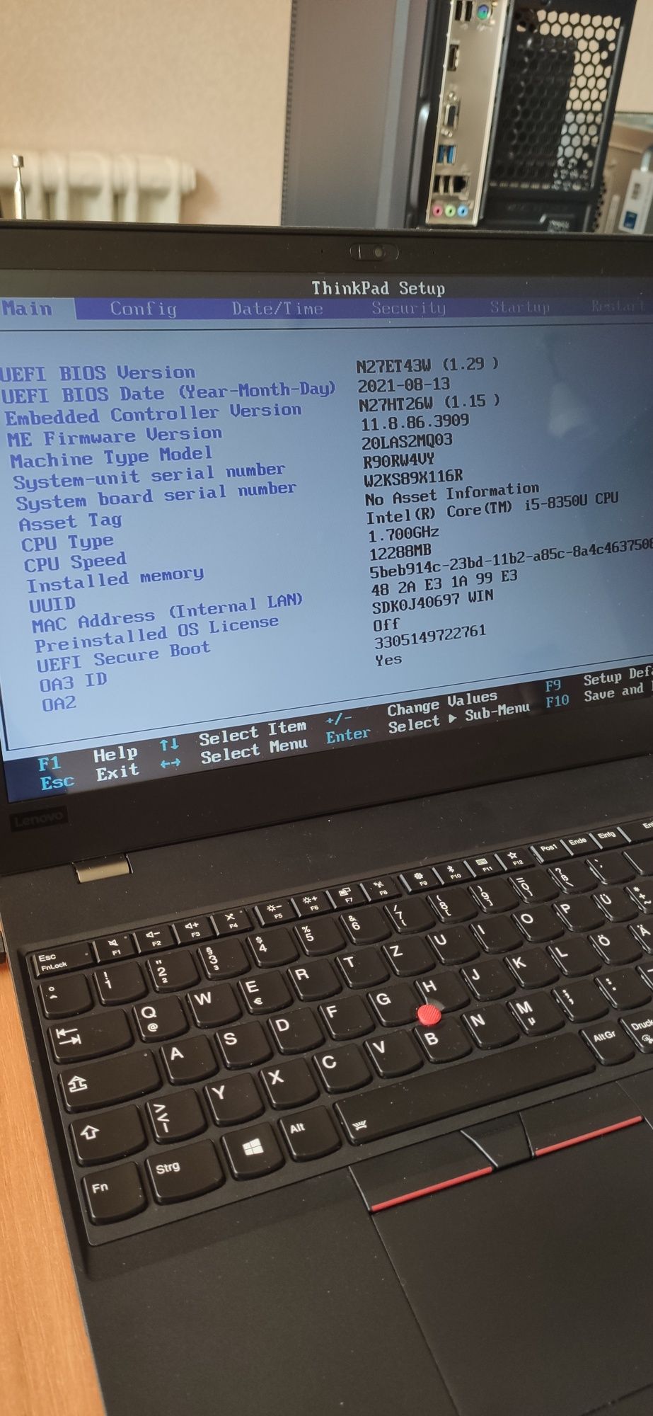 Lenovo Thinkpad T580