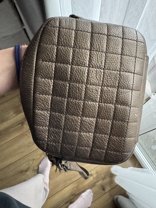 Сумка Intent золота шкіряна крос боді