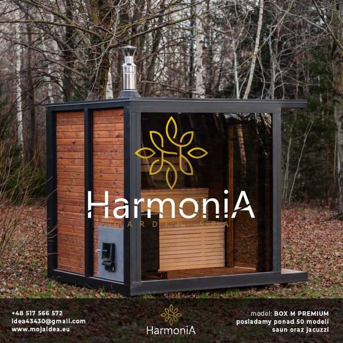 sauna kwadratowa, OKAZJA, fullglass, PREMIUM, ekspozycja, producent,