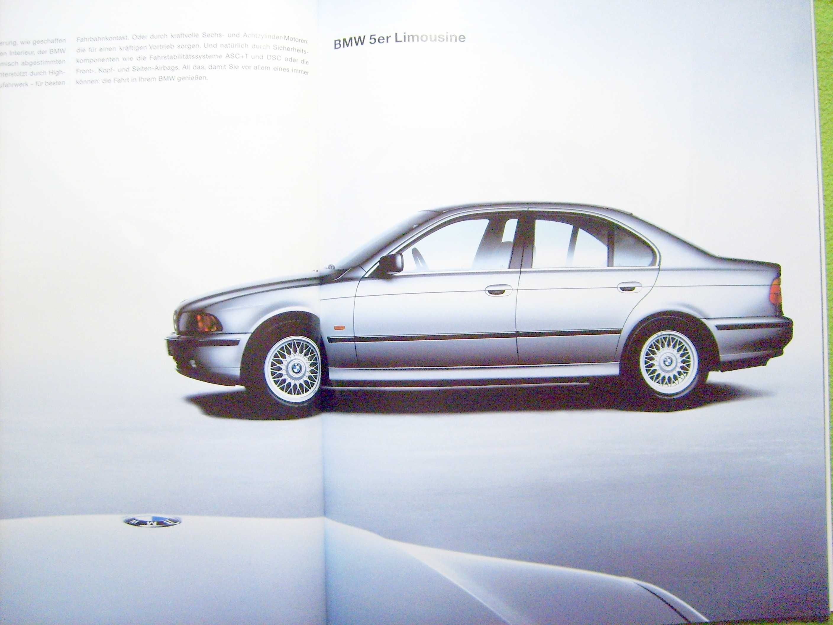 BMW 2000 katalog 68 str./ Z3 (E36/7) 3-E46 5-E39 7-E38 X5-E53 Z8-E52