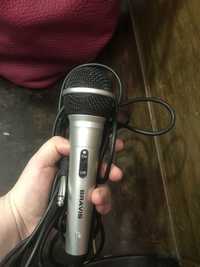 Мікрофон зі шнуром та роз‘ємом сірий