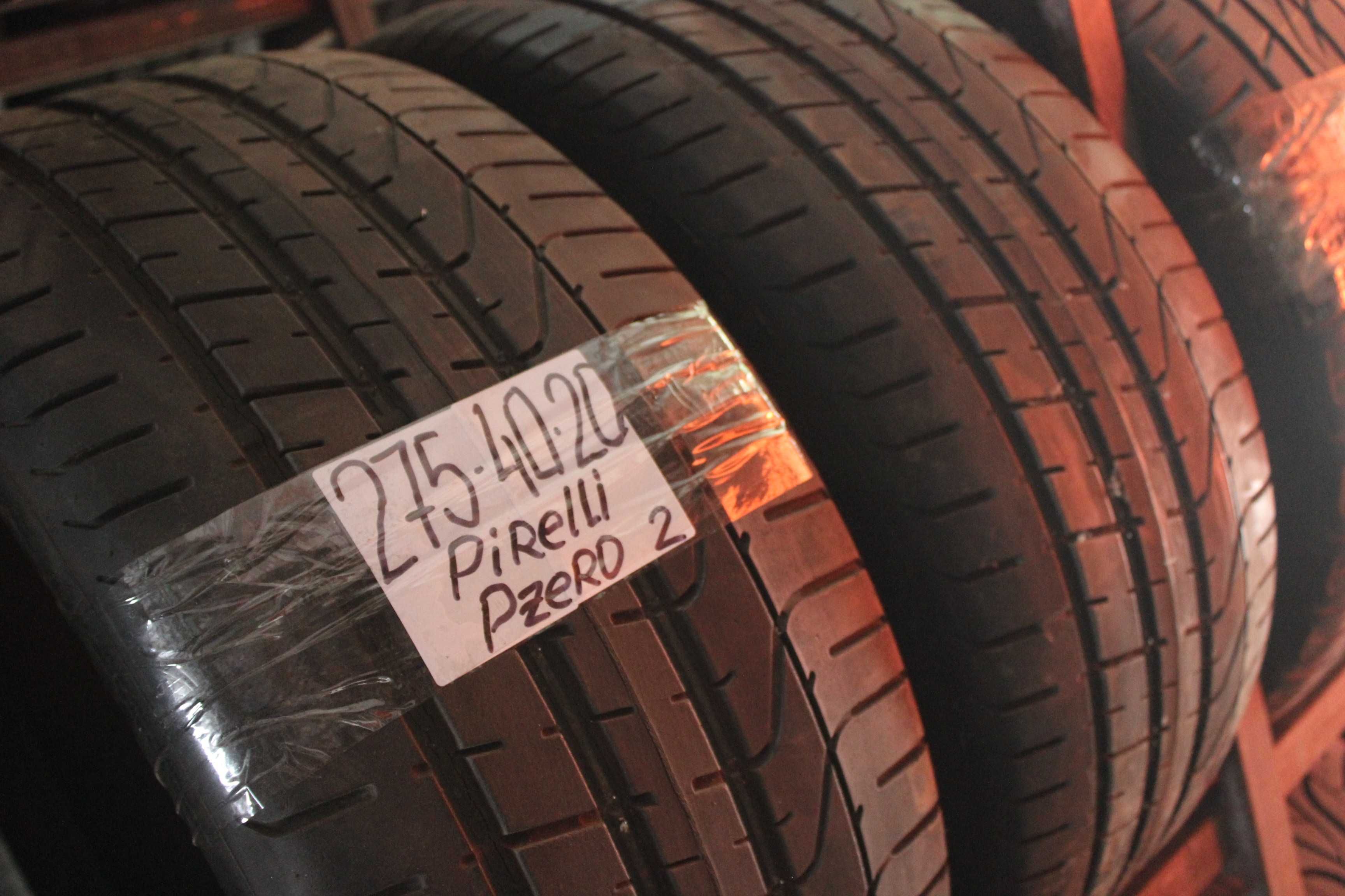 275-40-R20 PIRELLI PZERO 2 штуки пара летней резины GERMANY