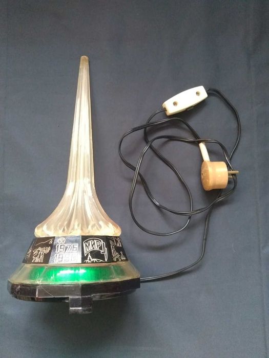 Светильник / ночник. РАКЕТА "космос". СССР. Ретро. Декор.