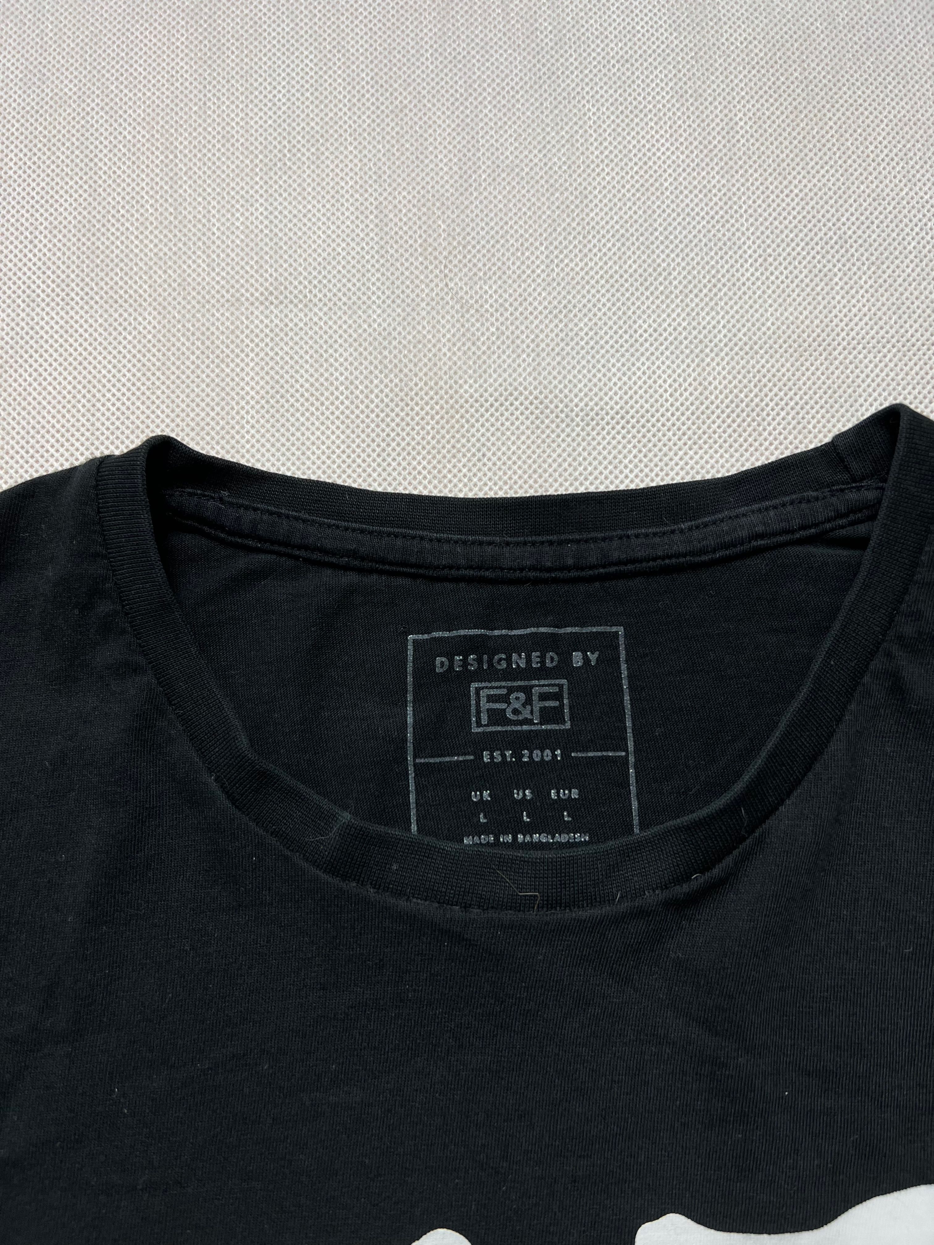 Longsleeve y2k szkielet F&F vintage black