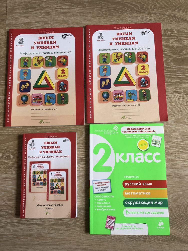 Юным умникам и умницам О. Холодова Информатика логика математика 2 кл.
