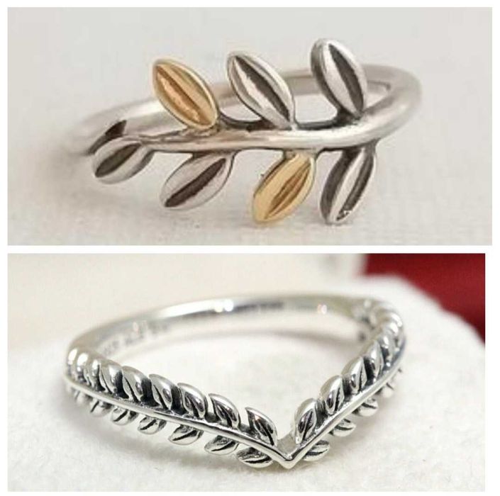 Красивое кольцо веточка пандора pandora
