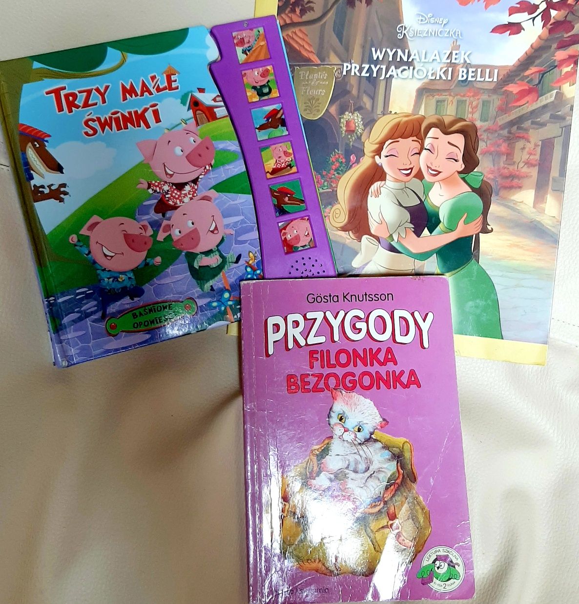 Zestaw 3 sztuki książeczek grająca Disney mega paka komplet świnki