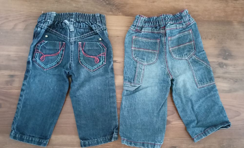 Spodnie jeans 6-12 m-cy 74 cm